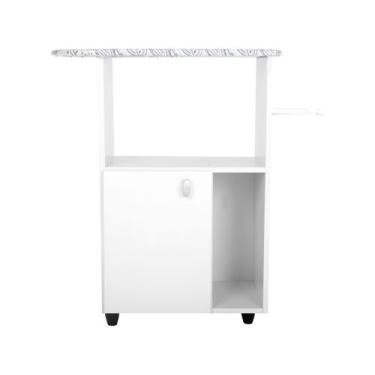 Imagem de Tábua de Passar Roupa 1 Porta Clássica Nina - Indekes, Branco