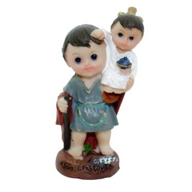 Imagem de São Cristovão Infantil 11cm - Enfeite Resina - Minas de Presentes