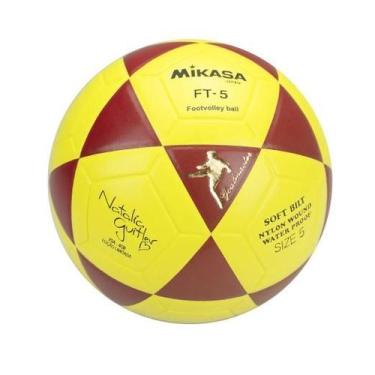 Imagem de Bola Volei De Praia Bv543c Vxa Y Branco Amarelo Azul Mikasa