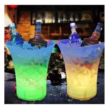 Imagem de Caixa De Som Balde P/ Gelo Rgb  20w Led Bluetooth 5l Festa Integrado -