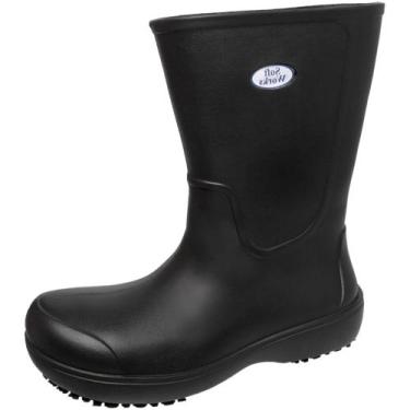 Imagem de Bota Botina Cano Alto Açougueiro Absorção de Impacto Impermeavel EVA E