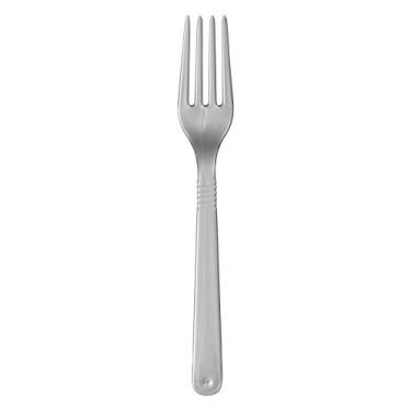 Imagem de 1.000 Garfo Descartável Forte para Refeição - AAZ, Prata