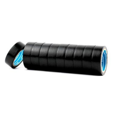 Imagem de kit Fita Isolante 17mmx9m Para Uso Geral Preto 10 Unidades - Kit de Fi