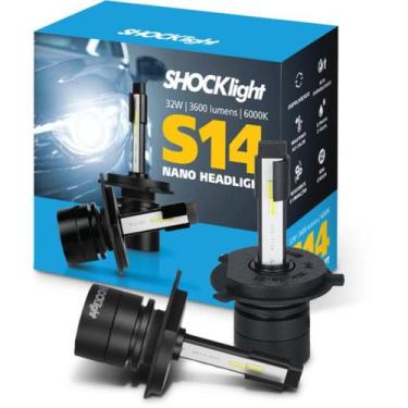 Imagem de Lâmpada Shocklight Led S14 Nano Headlight 3600lm 6000k H4