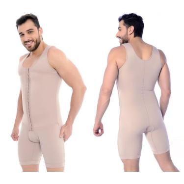 Imagem de Cinta Masculina Modelador Abdominoplastia Lipoaspiração Lipoescultura 