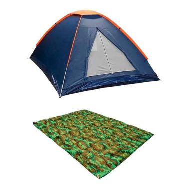 Imagem de Kit Barraca Panda 2P Nautika + Colchonete Casal 190x130cm