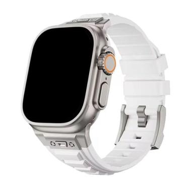Imagem de Pulseira Silicone Square Robusta Compatível com Watch Ultra - Baú do V