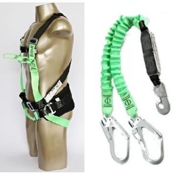 Imagem de Kit Cinto Paraquedista + Talabarte Y Com Abs DG5100 DG8010 - DGMASTER