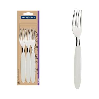 Imagem de Conjunto de garfos de mesa tramontina ipanema com lâminas em aço inox 