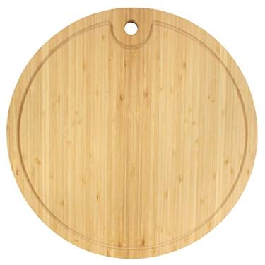 Imagem de Marca BambooMN – Placas de corte de bambu premium atacado a granel – Estilos variados – 3/10/100 peças, 15" diameter x 0.75" thick, 1