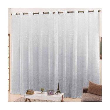 Imagem de Cortina 6m x 2,70m Cetim Amassadinho - CASA CHIC Enxovais, Branco