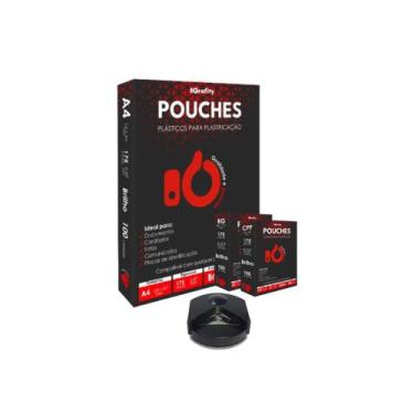 Imagem de Plástico Plastificação 400 Grafity 1 RG, 2 CPF, 1  A4 0,07mm 175 Micra