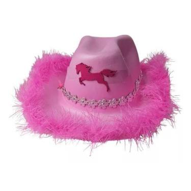 Imagem de Chapéu Infantil Adulto Rosa Ana Castela Boiadeira Vaqueiro - Loja Dink
