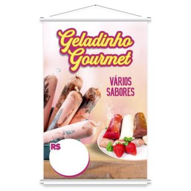 Imagem de Banner Pronto Comércio Loja Vários Modelos 60x90cm - Fadrix, Geladinho
