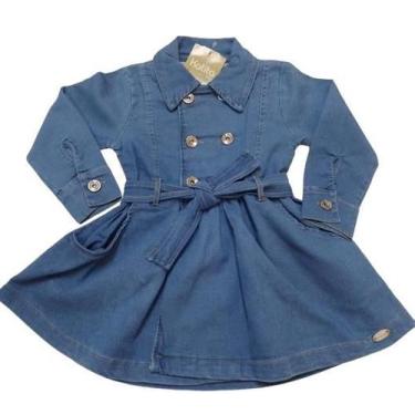Imagem de Casaco Jeans Luxo Infantil Menina Estonado Katita Kids 2788, Jeans, 1 