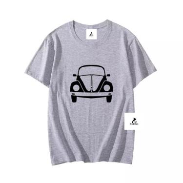 Imagem de Camiseta 100% Algodão Fusca Amor por Carro Antigo Blusa Unissex - Maco