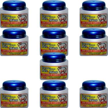 Imagem de Creme para os Pés e Mãos San Jully Com Sebo de Carneiro Pote 240g Kit 