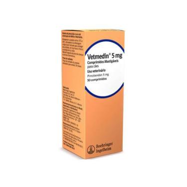 Imagem de Vetmedin 5mg 50 comprimidos Pimobendan Cães Cardiacos - Boehringer