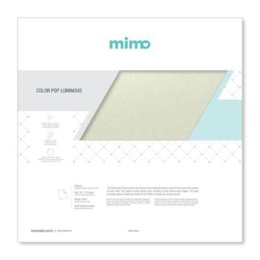 Imagem de Papel Color Pop Luminous Verde Perolizado Mimo 30,5 x 30,5 cm 250 gram