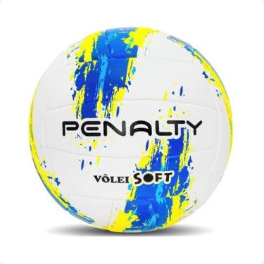 Imagem de Bola Esportiva Volei Penalty Soft Branco E Azul, Bc, Az, Am, UN