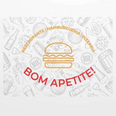 Imagem de 500 Forro P/ Bandeja Jogo Americano Toalha Mesa - 30x42 - Bom Apetite 