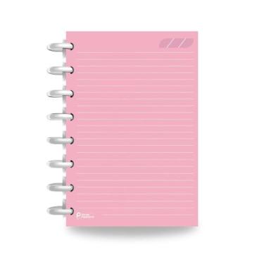 Imagem de Refil Caderno de Disco Sistema Inteligente I Rosa Pastel - Cores, M+ 1