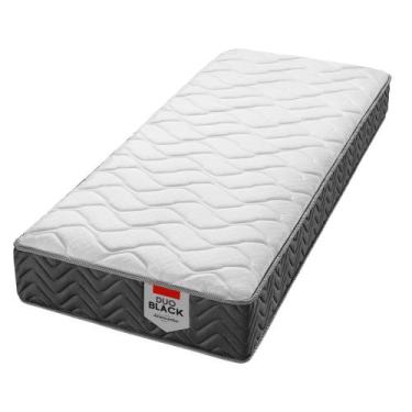 Imagem de Colchão Solteiro Molas Ensacadas Americanflex Duo Black 88x188x22cm