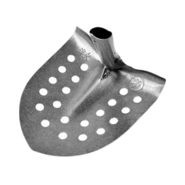 Imagem de Fenteer Metal Sifting Spade Drain Spade Sand Digger Scoop Sewer Cleaner Mud Spade para Caminhadas Jardim Outdoor Cleaning Camping, Apontado, 24x22x16cm