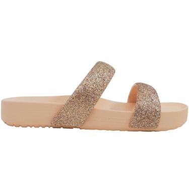 Imagem de Tamanco Feminino Papete Casual Dia a Dia Passeio Trabalho com Glitter Ultra Conforto Zaxy 19206