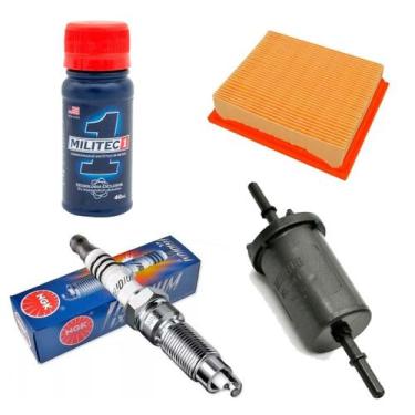 Imagem de Kit vela iridium + filtro ar e combustivel militec nxr 160 - NGK