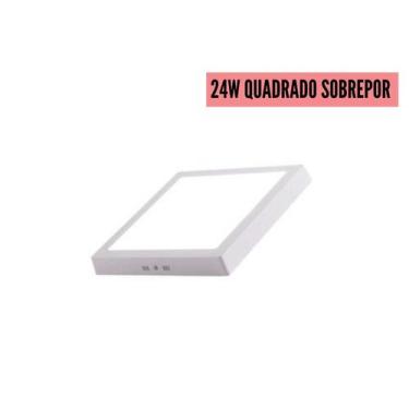 Imagem de Luminária Embutir/Sobrepor Painel Plafon Led 12W/18W/24W Quadrado/Redo