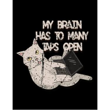 Imagem de NOTEBOOK: Computer MY Brain Taps Open Computer Scientist Hacker: Appreciation Gratitude Journal 8.5x11