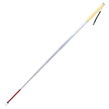 Imagem de Bengala cega telescópica de alumínio com ponta de rolamento 28 cm-150 cm (11 polegadas - 59 polegadas), com 2 pontas (alça amarela)