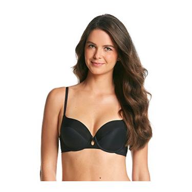 Imagem de DKNY Sutiã camiseta Fusion Perfect Coverage, Preto com Skinny Dip, 36D