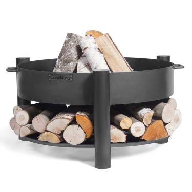 Imagem de Cook King 111246 Montana Fire Pit, 59,6 cm de diâmetro, armazenamento de madeira, fogueira a lenha Good Directions