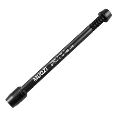 Imagem de MUQZI Adaptador de eixo de treinamento de bicicleta, M12 x 1,5 eixos passantes para acessórios de roda traseira, 160-172 mm