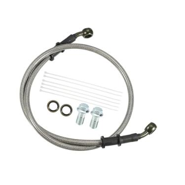 Imagem de Hihaha 1 conjunto de mangueira de linha de embreagem ou freio hidráulico de motocicleta de 80 cm, universal para motocicleta, quadriciclo, scooter, com parafusos, material durável