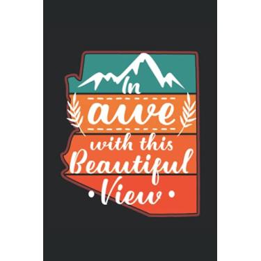 Imagem de In Awe With This View Notebook: Lined Journal, 120 Pages, 6 x 9, Gift For Outdoor Adventure Lovers, Arizona Retro Sunset 5 Color Palette Matte Finish (In Awe With This View Journal)