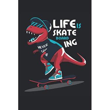 Imagem de Skateboard notebook: Skateboard notebook A5 checkered - for planning, organizing and taking notes