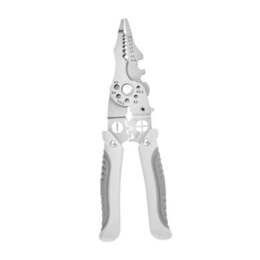 Imagem de Ｂｅｓｇａ Descascador de fio portátil profissional, eletricista, ferramenta multifuncional de fiação manual, enrolador de fio, ferramenta de descascamento, Cinza