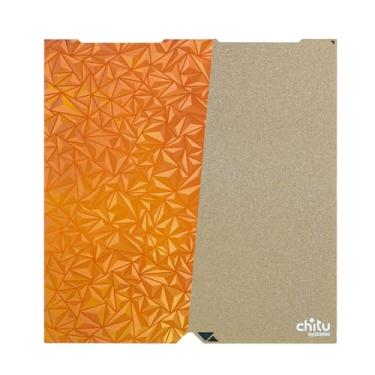 Imagem de Placa de construção Texture PEI para impressora 3D Kobra 3, placa de construção PEI com textura de 256 x 268 mm + folha de textura PEO, impressora 3D, mola flexível, plataforma removível de aço