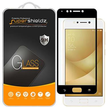 Imagem de Supershieldz (Pacote com 2) Projetado para Asus (Zenfone 4 Max) (ZC520KL) Protetor de tela de vidro temperado de 5,2 polegadas, (cobertura de tela completa), antiarranhões, sem bolhas (preto)