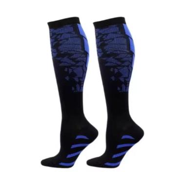 Imagem de Meia Esportiva Para Futebol Gold Sports Pro Cano Alto Anti - Derrapante Adulto