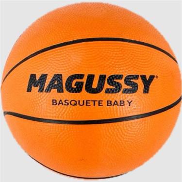 Imagem de Bola De Basquete Magussy Matrix Baby - Infantil, 3, Laranja