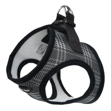 Imagem de Arreio de malha xadrez Bark Appeal (pequeno, preto)