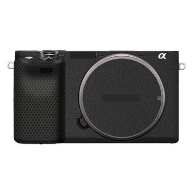 Imagem de Adesivo de capa de câmera para Sony A6400 A6300, película protetora, antiarranhões, decoração e resistência ao desgaste (couro preto)