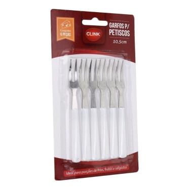 Imagem de Garfinho Para Petiscos Inox Mini Garfo Clink