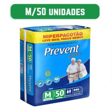 Imagem de Fralda Geriatrica Descartável Adulto Prevent Care M 1 Pacote Com 50 un