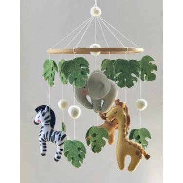 Imagem de Mobile para berço em feltro - Safari Floresta Classico - Beluga Baby