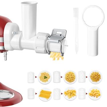 Imagem de Acessório de massa gourmet 6 em 1 para batedeira KitchenAid, acessório para extrusora de macarrão com 6 formas diferentes para batedeira KitchenAid, acessórios para batedeira Kitchenaid